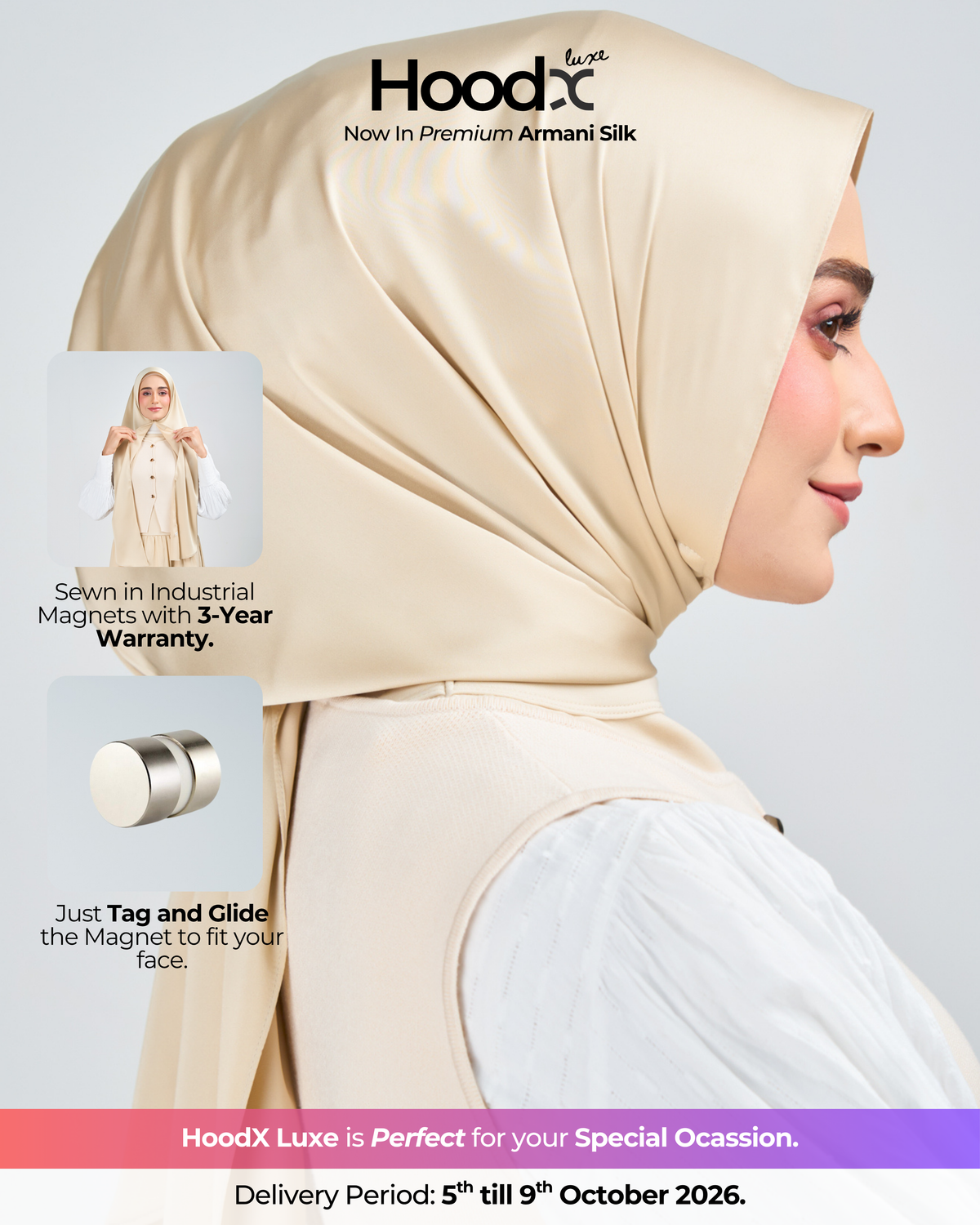 HoodX Luxe in Cashmere