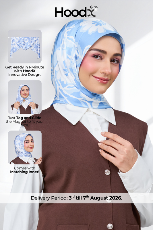 HoodX Printed Set in Celeste