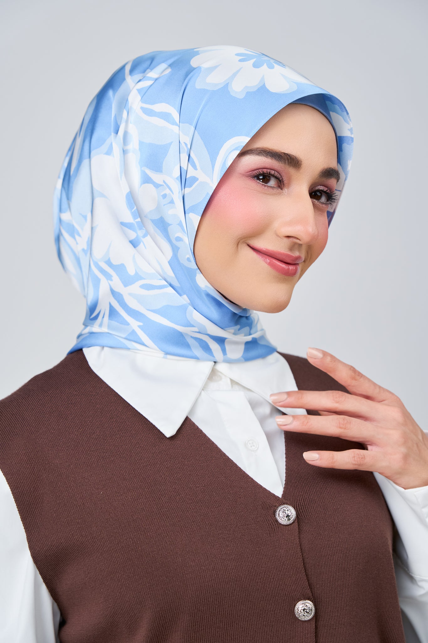 [★New] HoodX Printed Set in Celeste