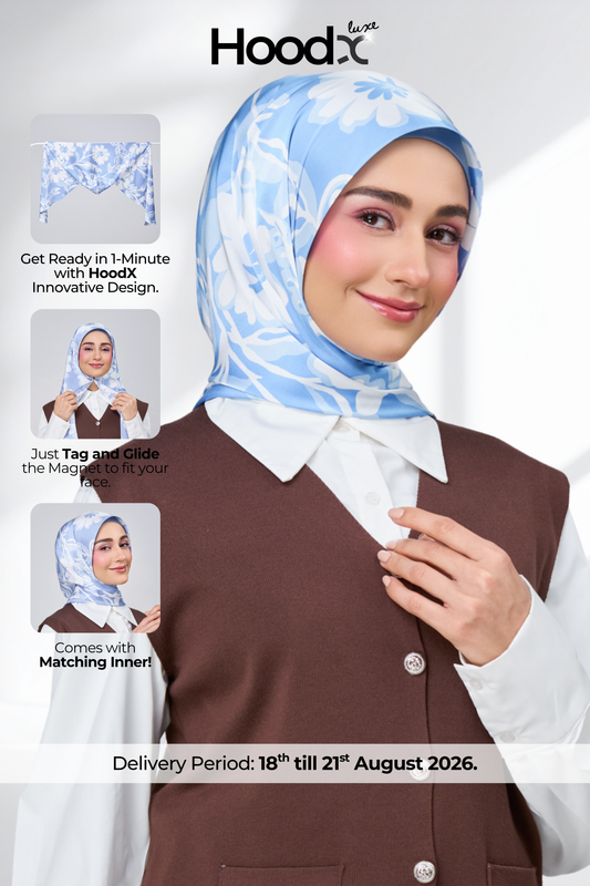 HoodX Printed Set in Celeste