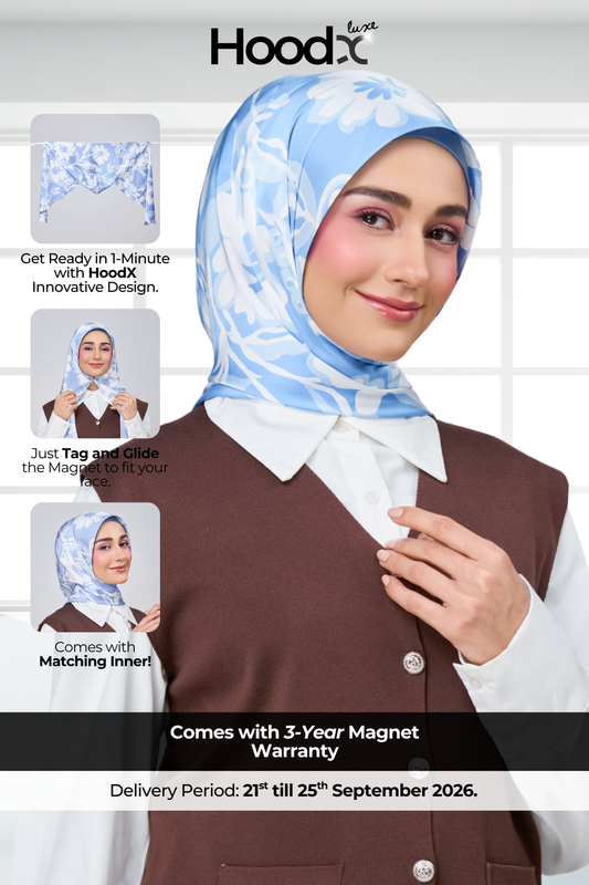 HoodX Printed Set in Celeste