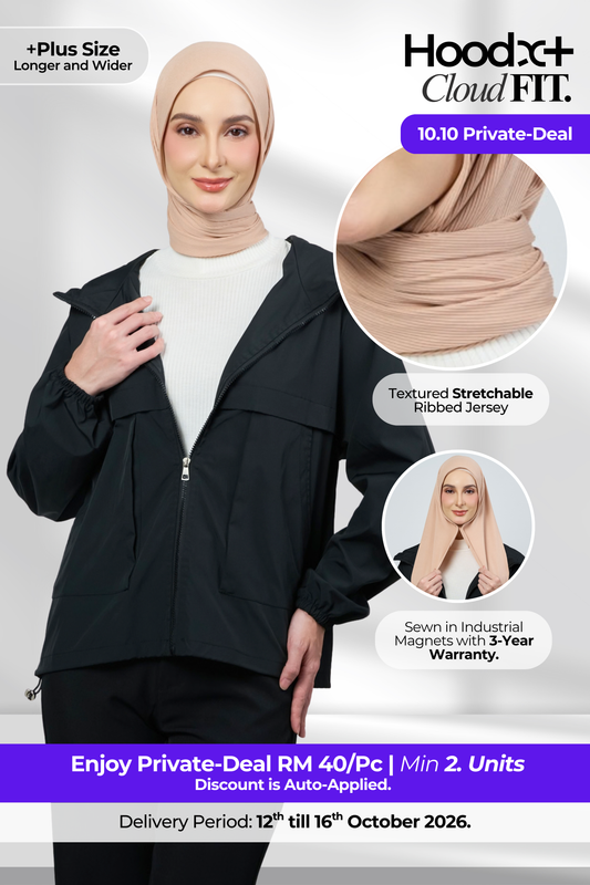 [10.10 PD] ♛ HoodX+ CloudFit in Chai