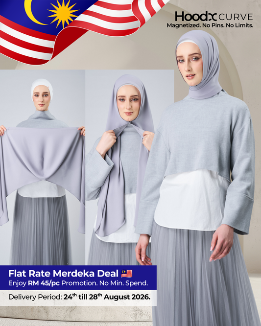 HoodX Curve in Chrome [Korean Chiffon]