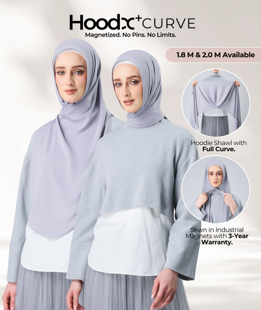 HoodX⁺Plus Curve in Chrome [Korean Chiffon]