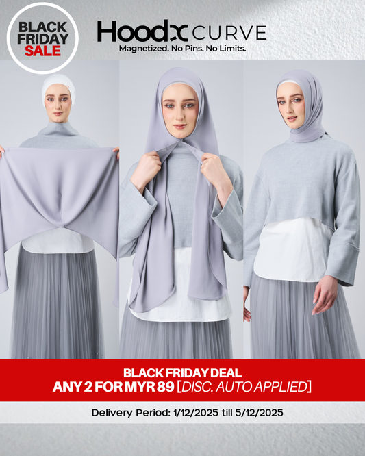 [BFS] HoodX Curve in Chrome [Korean Chiffon]