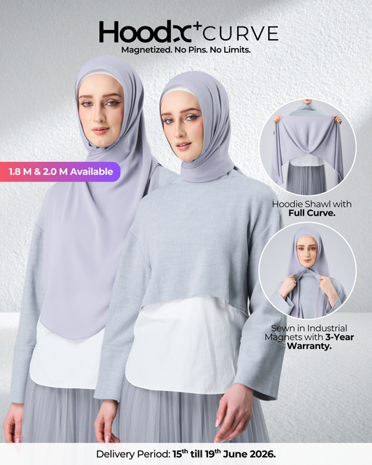 HoodX⁺Plus Curve in Chrome [Korean Chiffon]