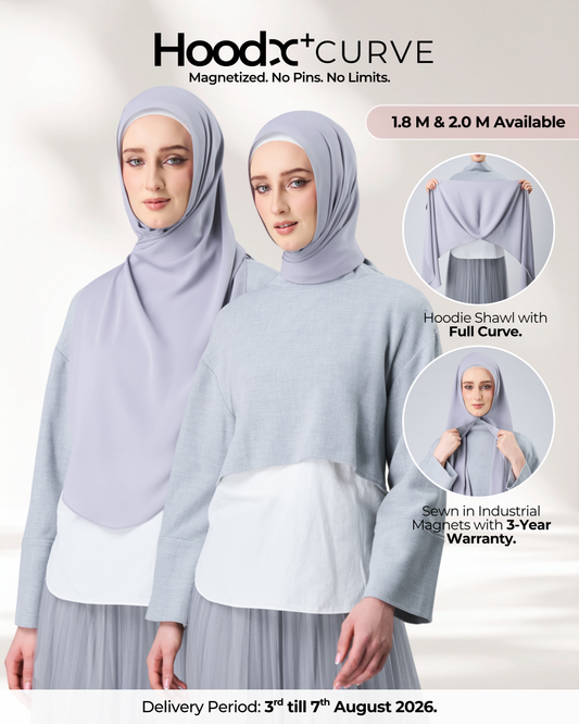 HoodX⁺Plus Curve in Chrome [Korean Chiffon]