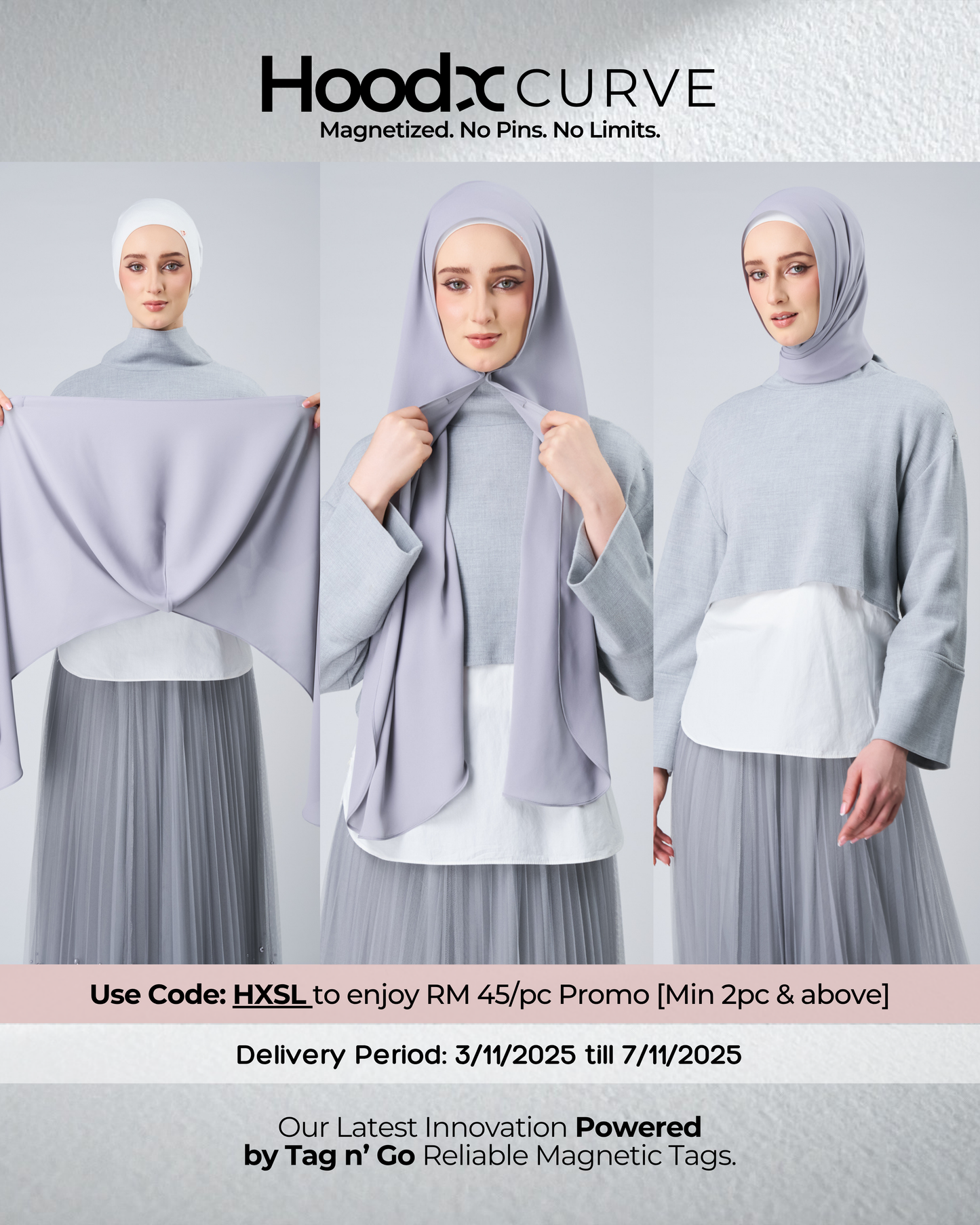 HoodX Curve in Chrome