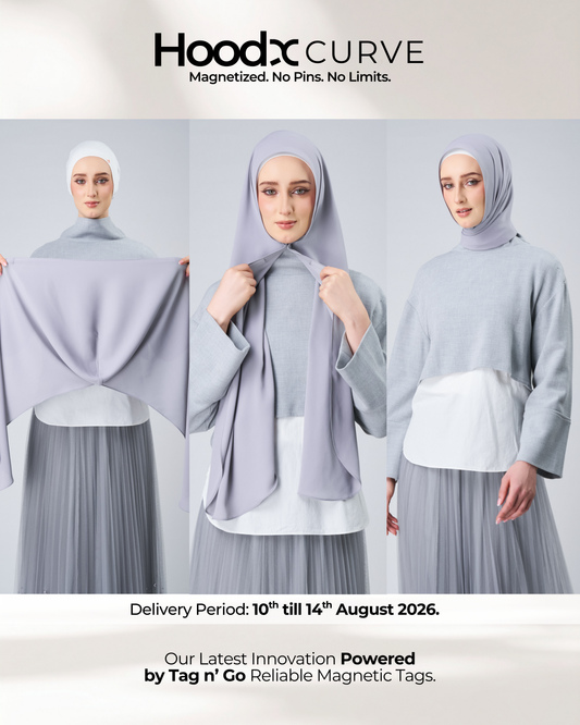 HoodX Curve in Chrome [Korean Chiffon]