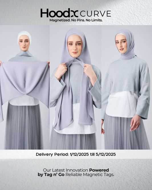 HoodX Curve in Chrome [Korean Chiffon]