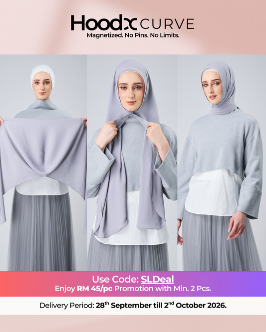 HoodX Curve in Chrome [Korean Chiffon]