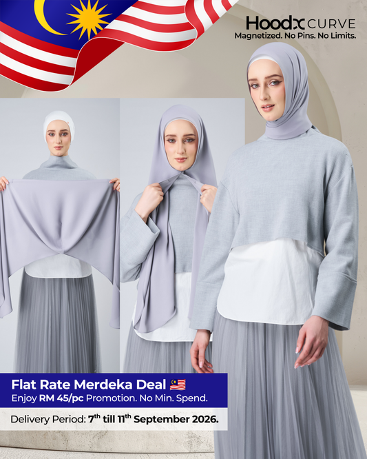 HoodX Curve in Chrome [Korean Chiffon]