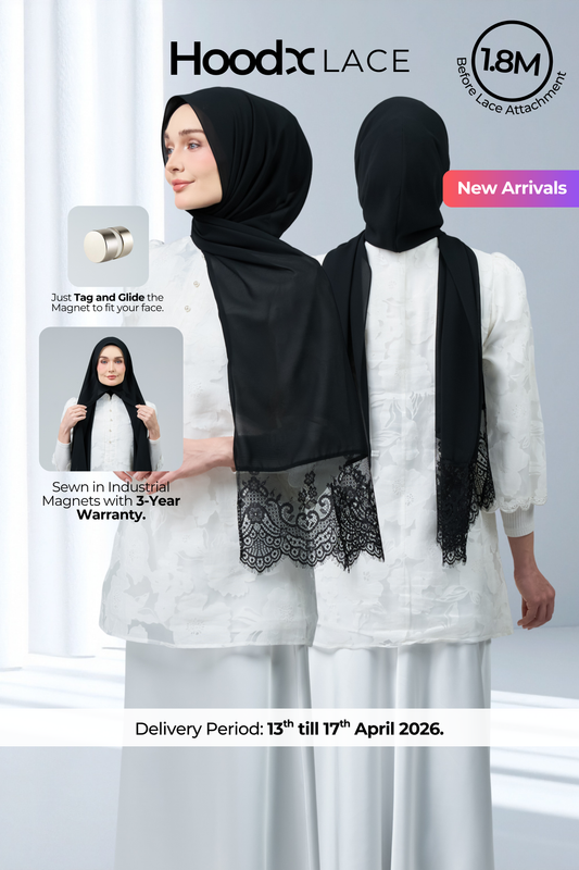 HoodX Lace in Classic Black