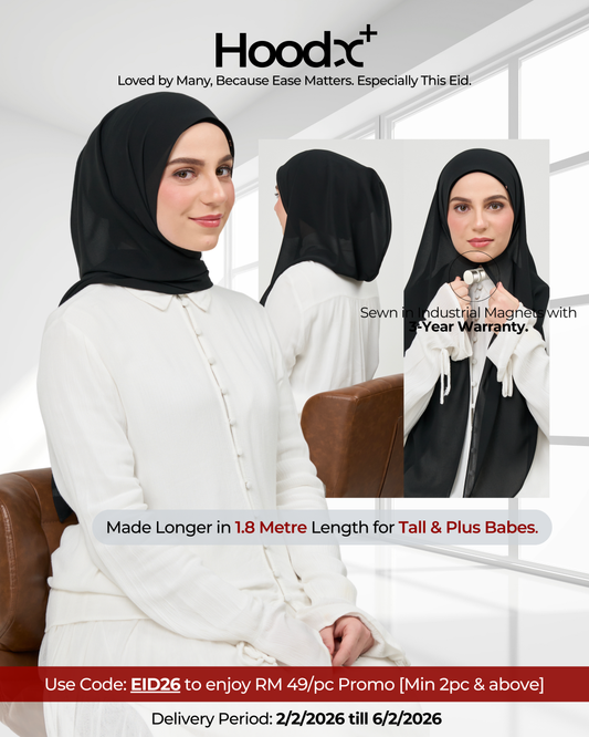 HoodX⁺Plus in Classic Black