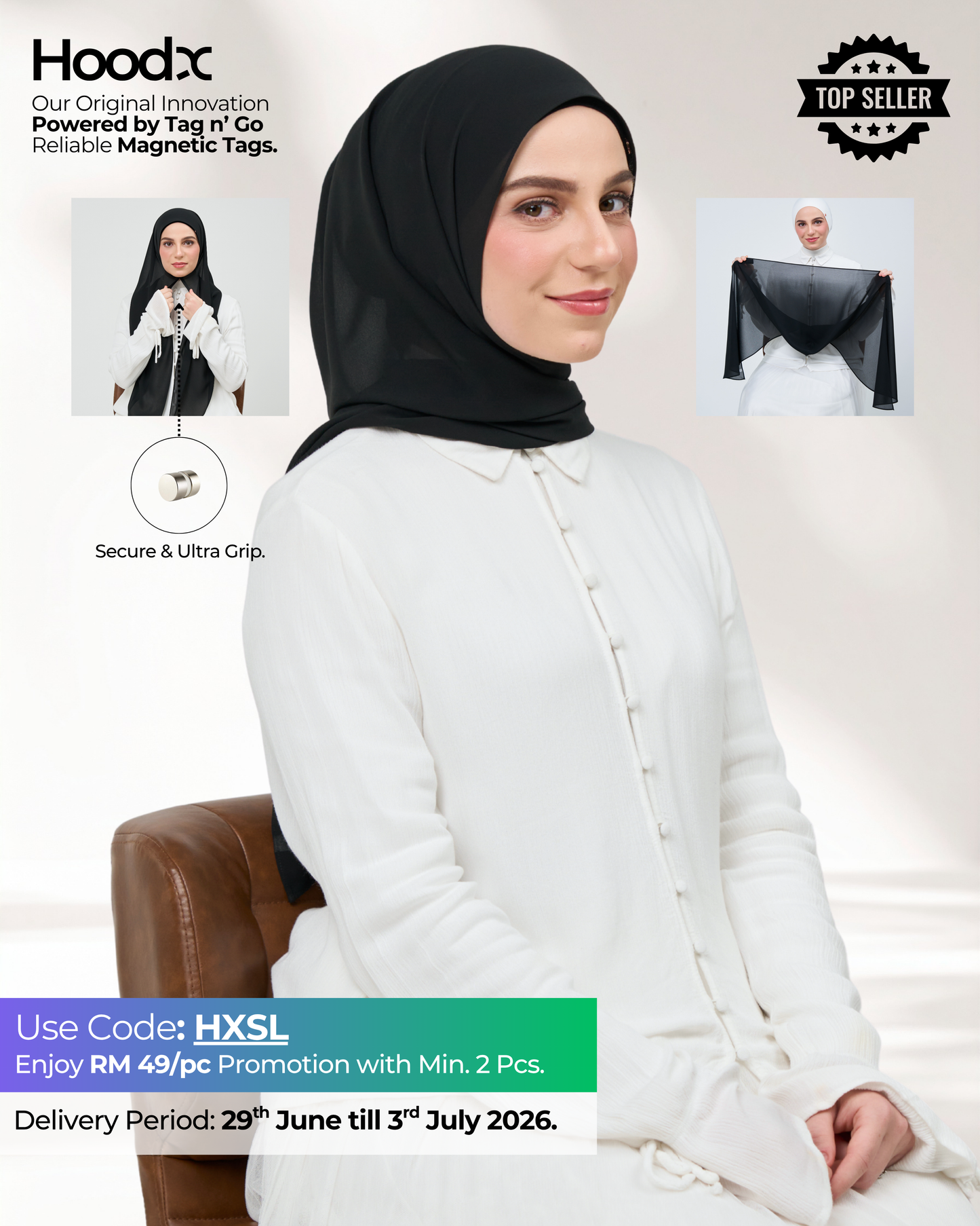 HoodX in Classic Black