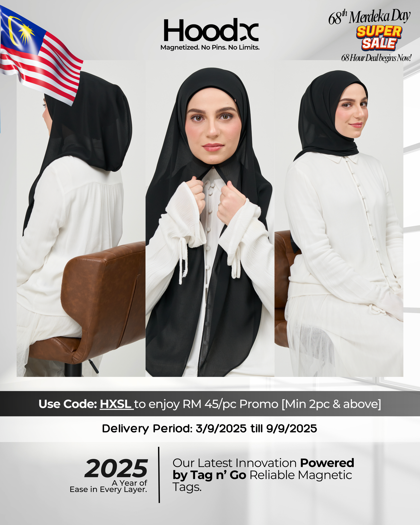 [★New] HoodX in Classic Black