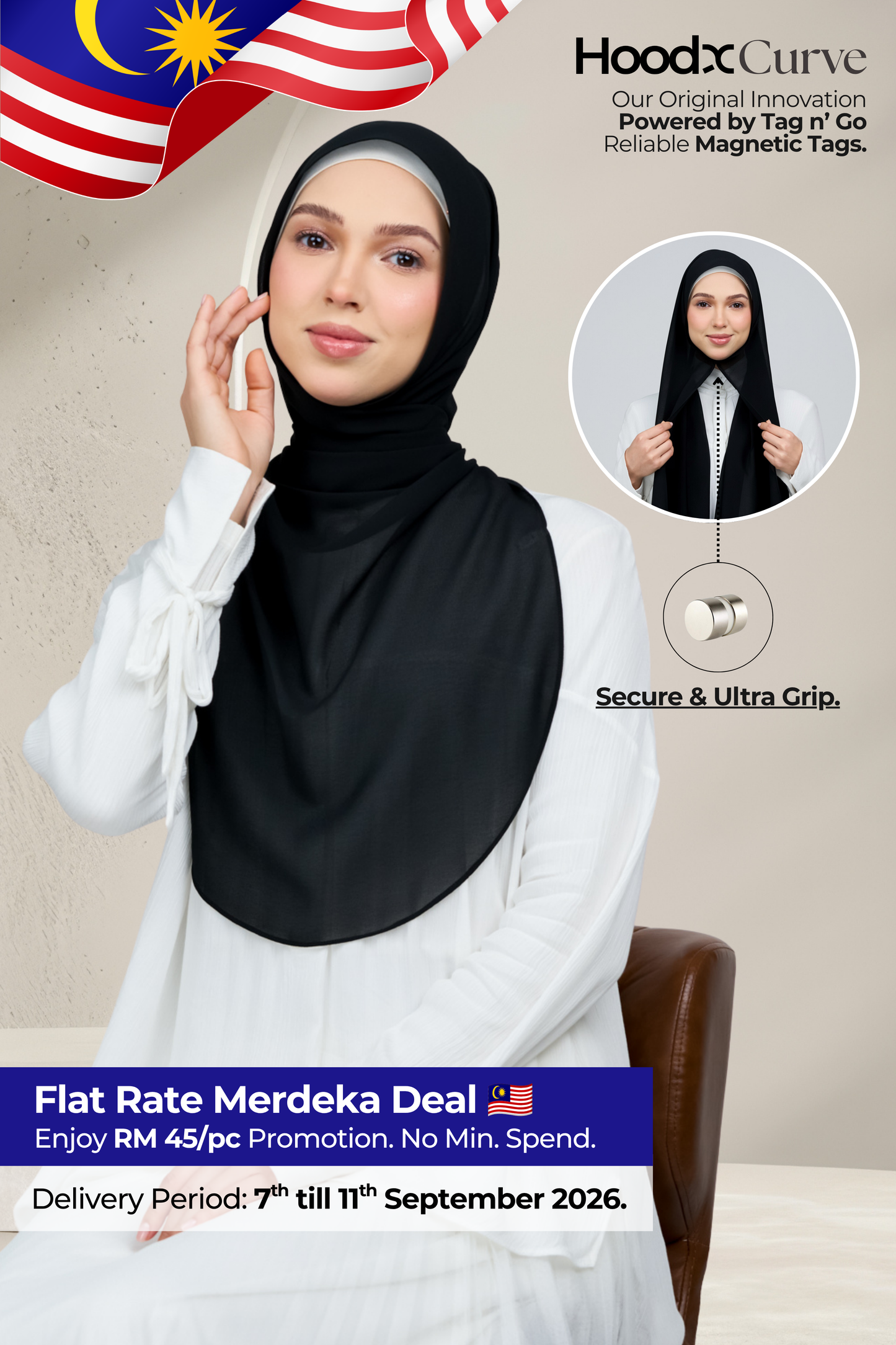 HoodX Curve in Black