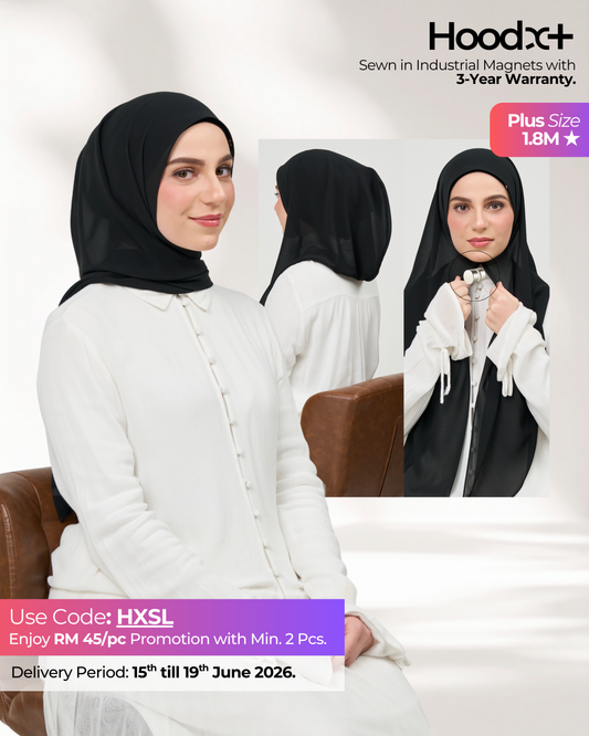HoodX⁺Plus in Classic Black