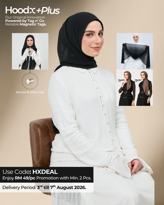 HoodX⁺Plus in Classic Black