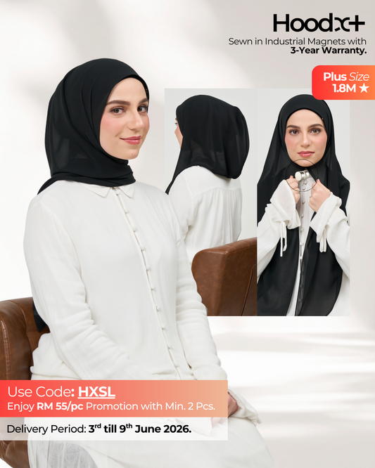 HoodX⁺Plus in Classic Black