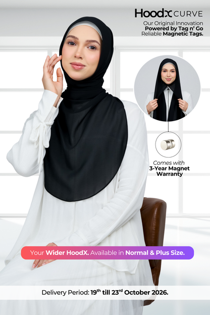 HoodX Curve in Black