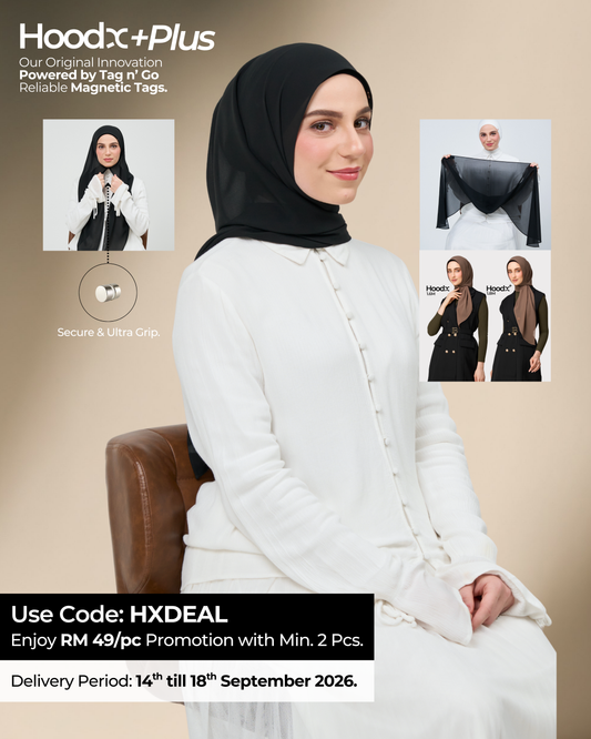 HoodX⁺Plus in Classic Black