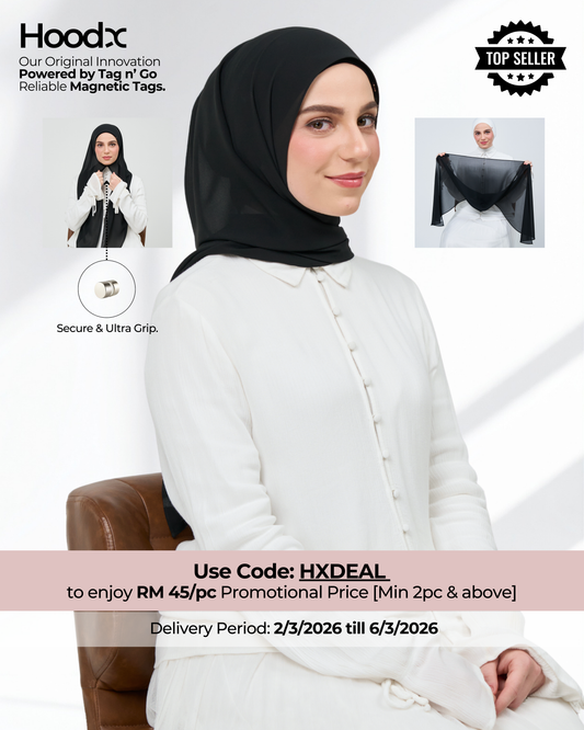 HoodX in Classic Black