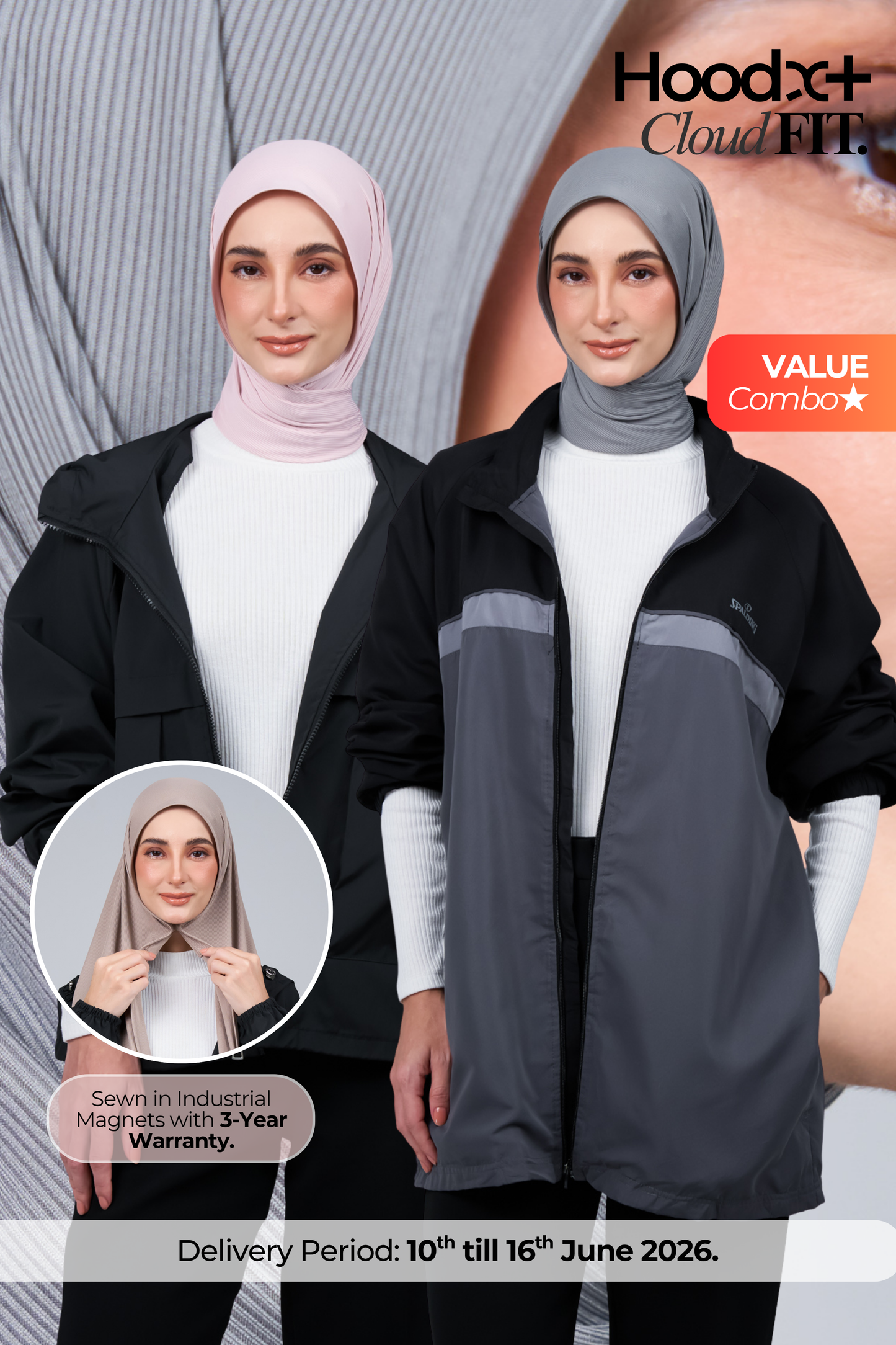 HoodX+ CloudFit Anni. Combo 04