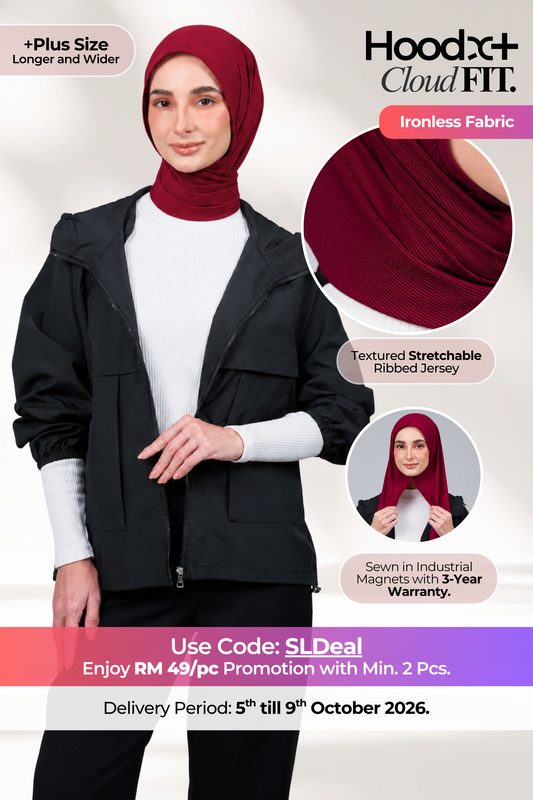 [★ New Colour] HoodX+ CloudFit in Crimson Red