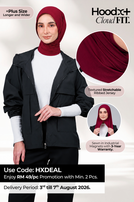 [★ New Colour] HoodX+ CloudFit in Crimson Red