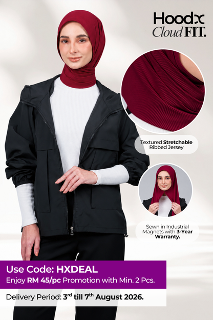 [★ New Colour] HoodX CloudFit in Crimson Red