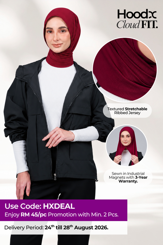 [★ New Colour] HoodX CloudFit in Crimson Red