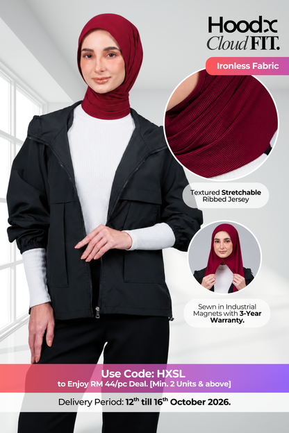 HoodX CloudFit in Crimson Red