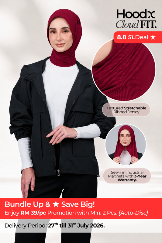 [★ New Colour] HoodX CloudFit in Crimson Red