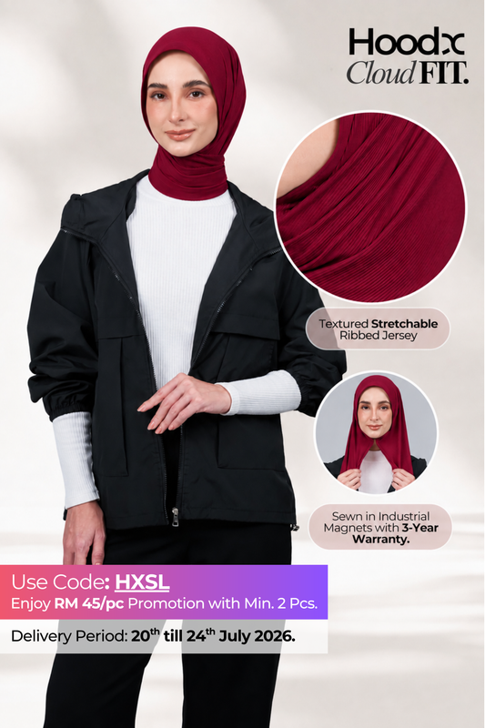 [★ New Colour] HoodX CloudFit in Crimson Red