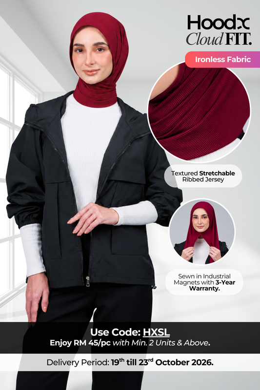 HoodX CloudFit in Crimson Red