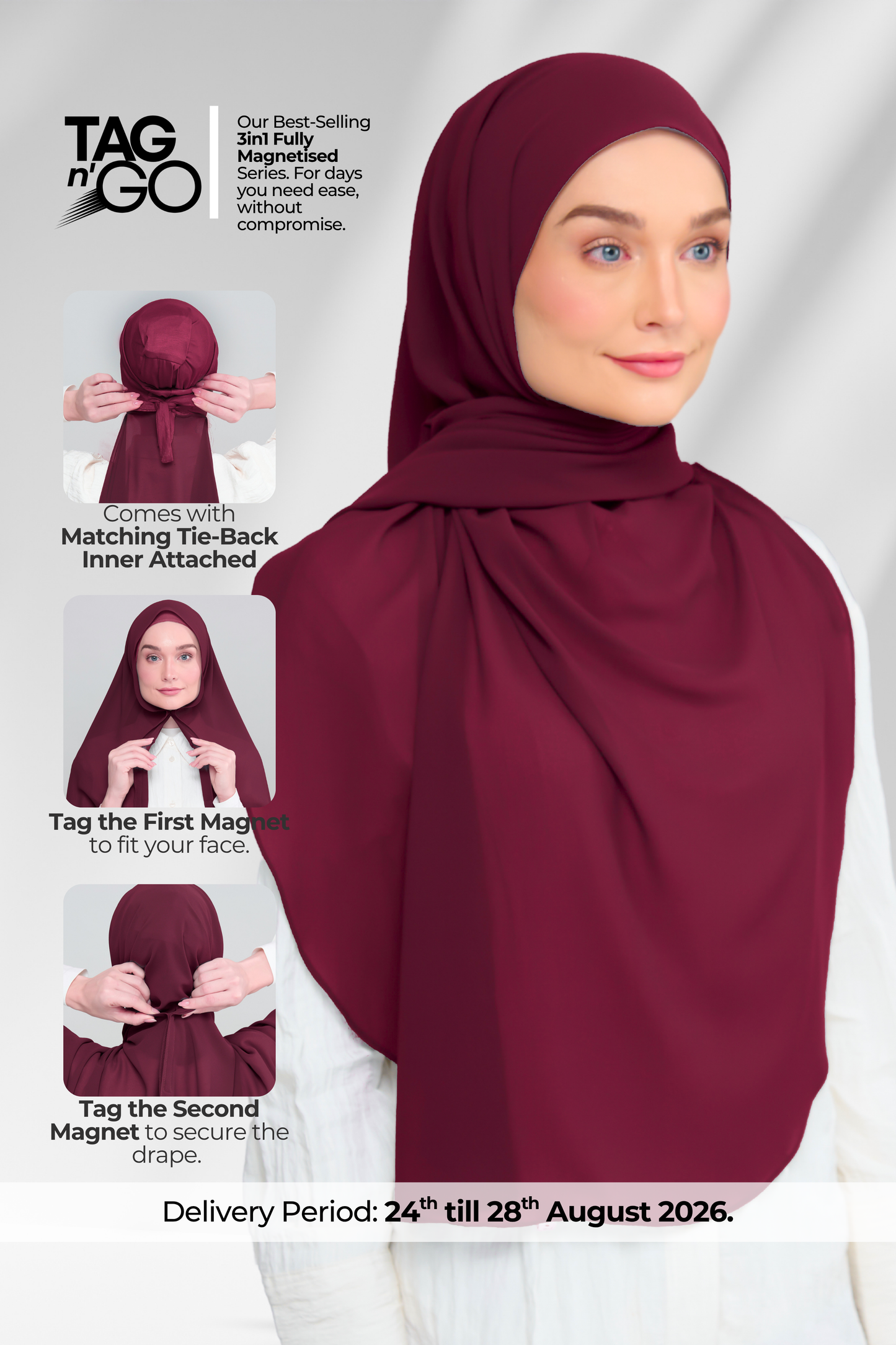 3IN1 Instant Faith Tag n' Go in Crimson Red