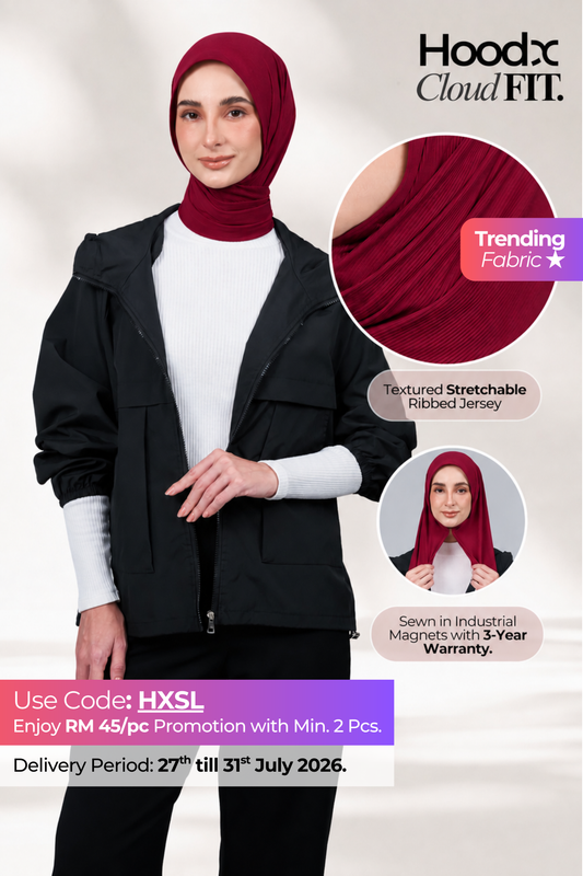 [★ New Colour] HoodX CloudFit in Crimson Red