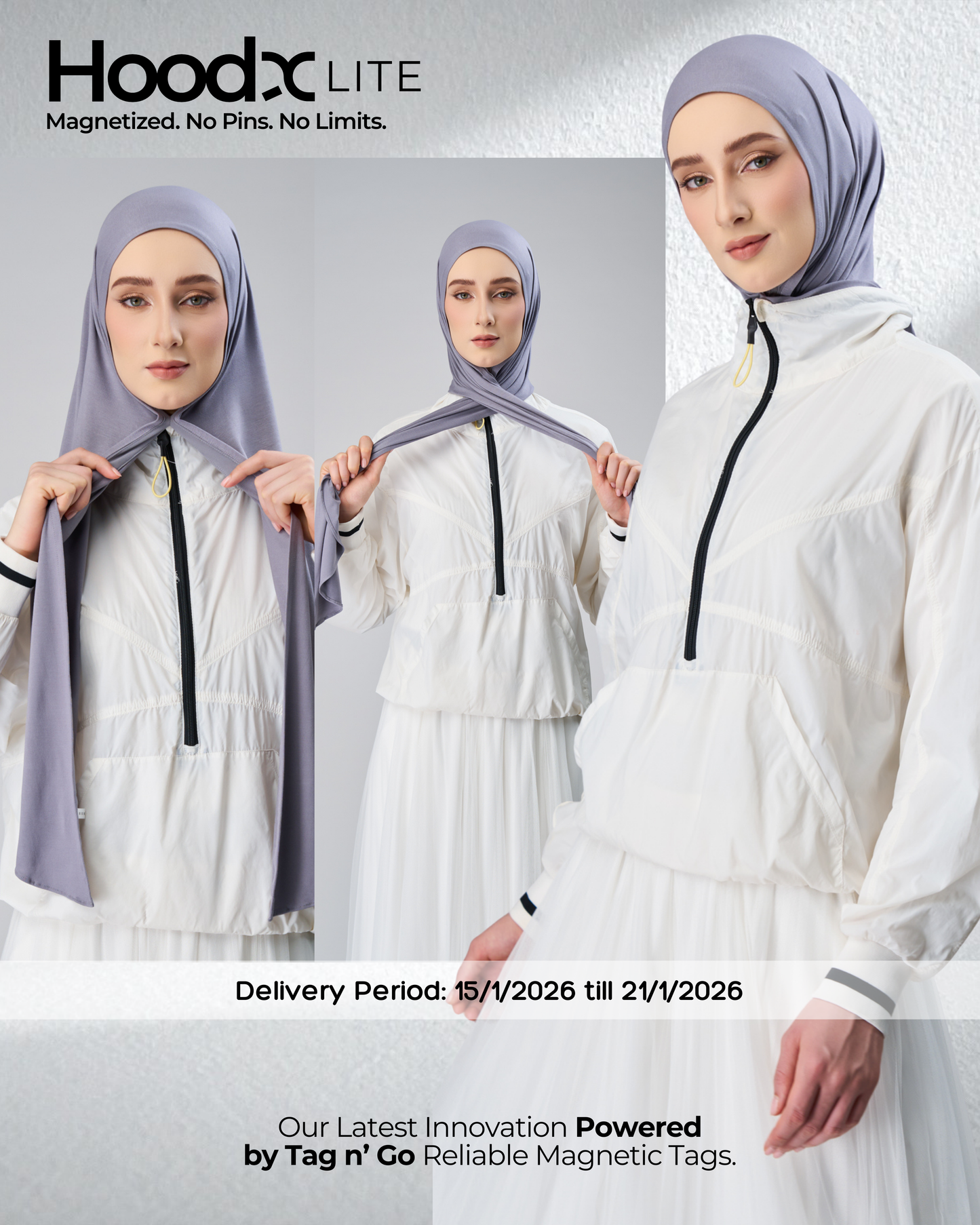 HoodX Lite in the Deep Grey