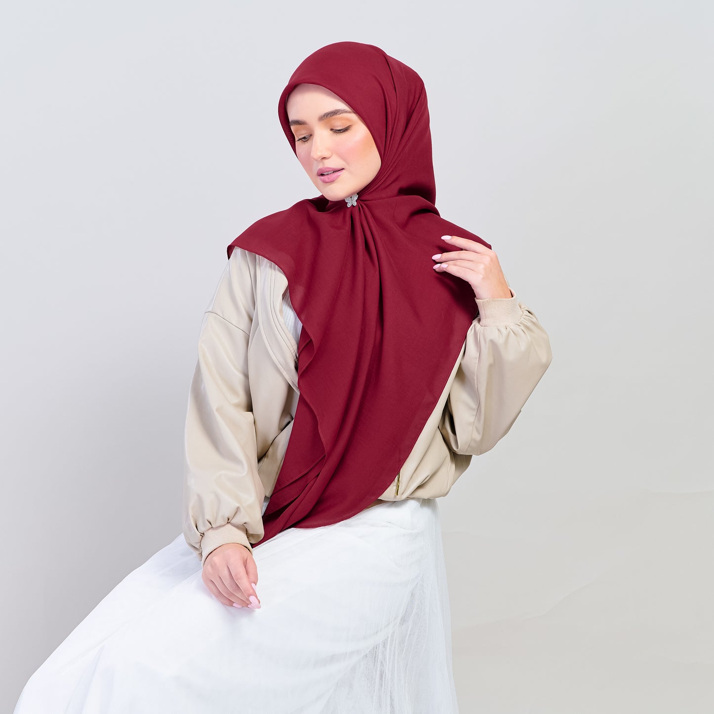 Bawal Dian in Deep Red