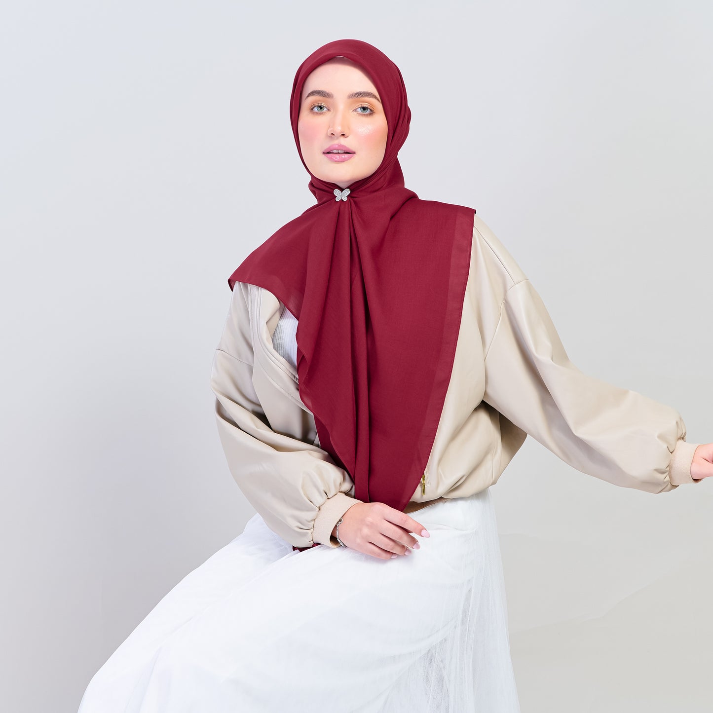 Bawal Dian in Deep Red