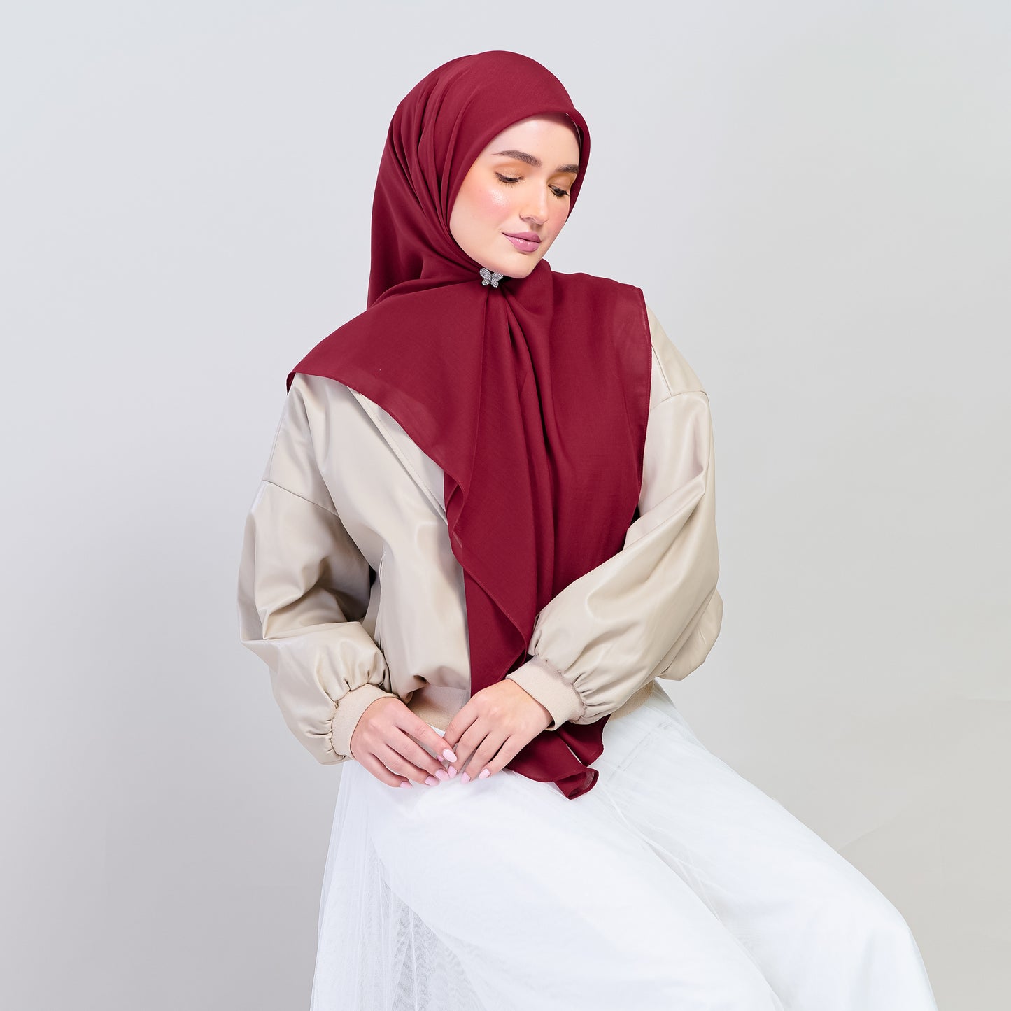 Bawal Dian in Deep Red