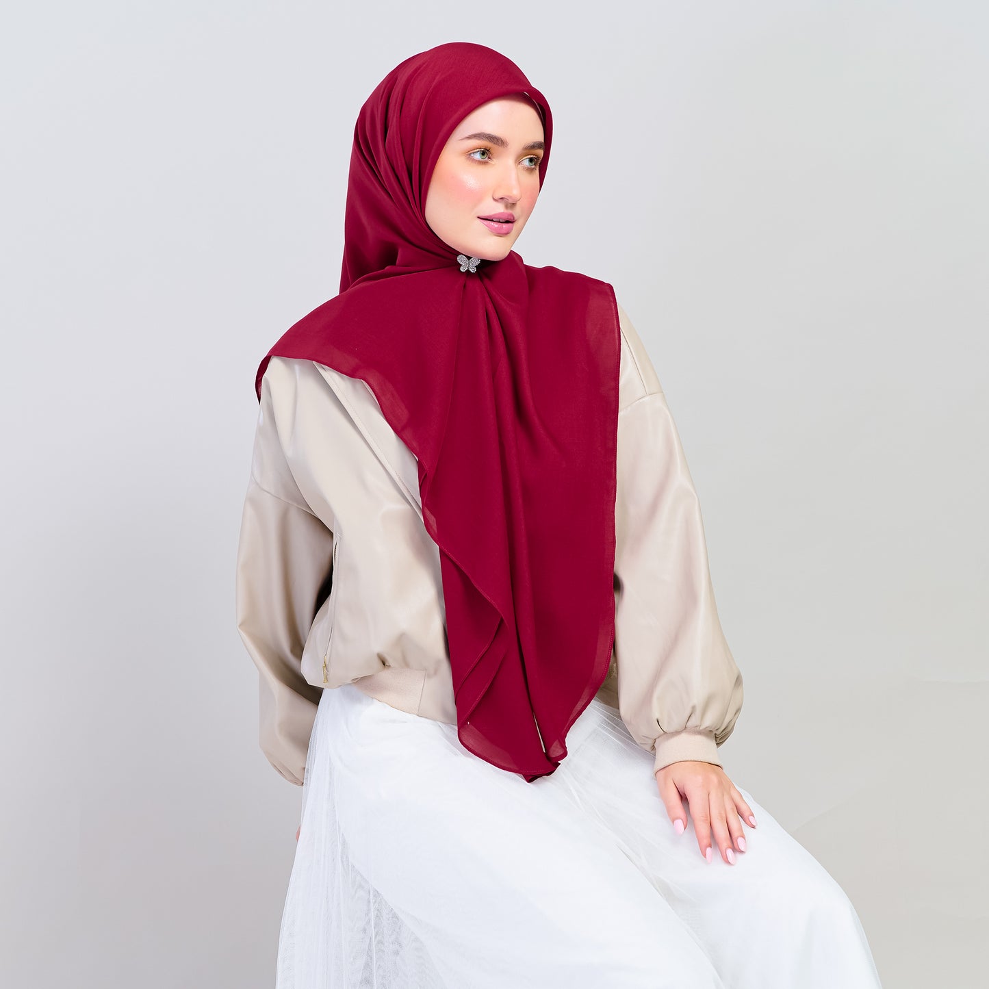 Bawal Dian in Deep Red