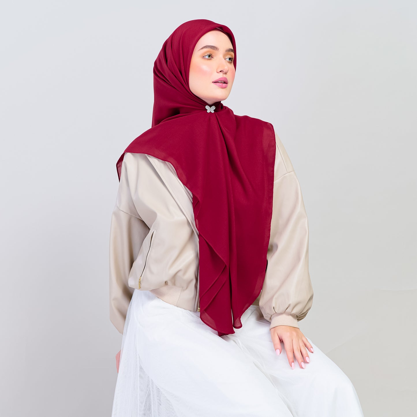 Bawal Dian in Deep Red