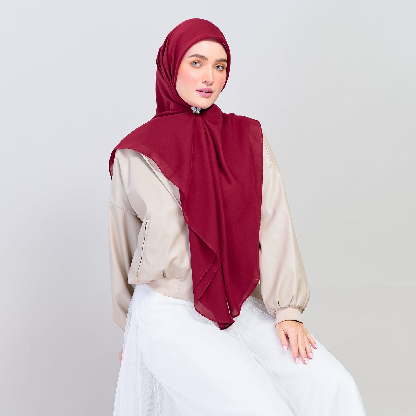 Bawal Dian in Deep Red