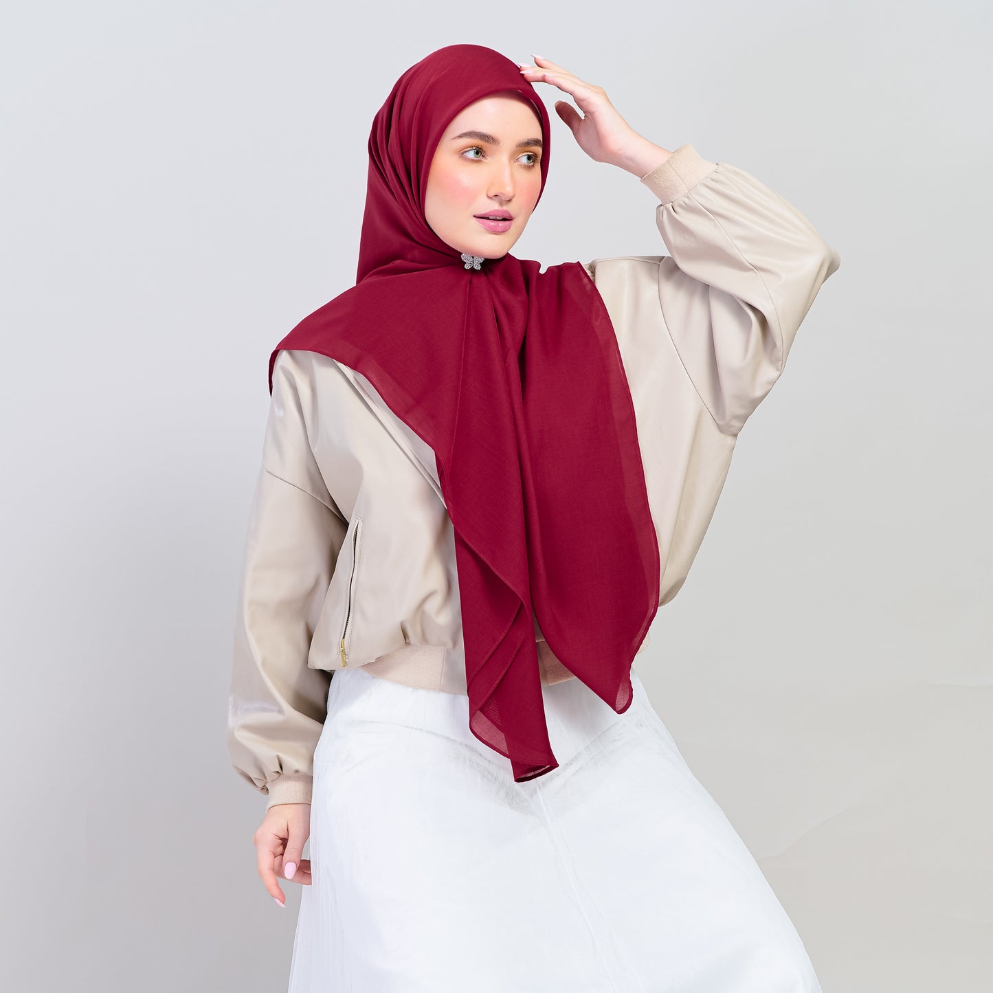 Bawal Dian in Deep Red