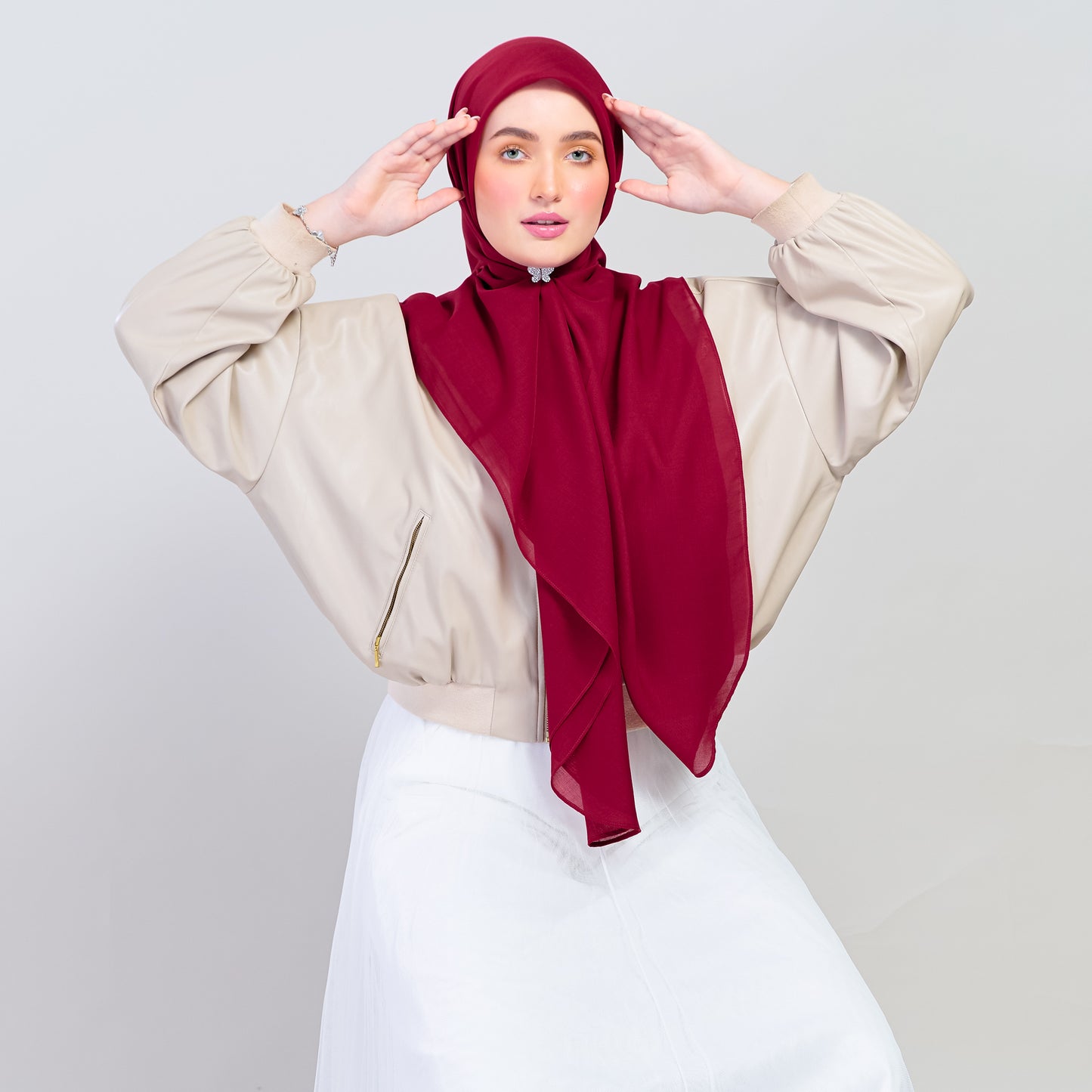 Bawal Dian in Deep Red