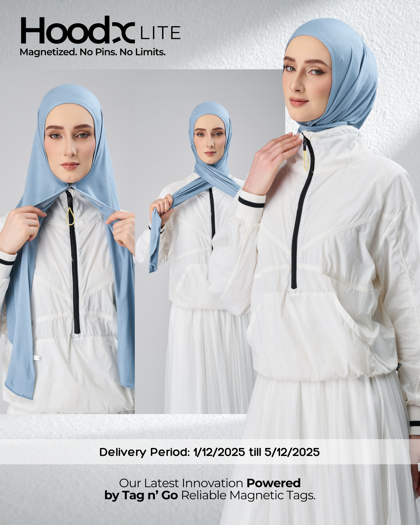 [★New] HoodX Lite in Dusty Blue