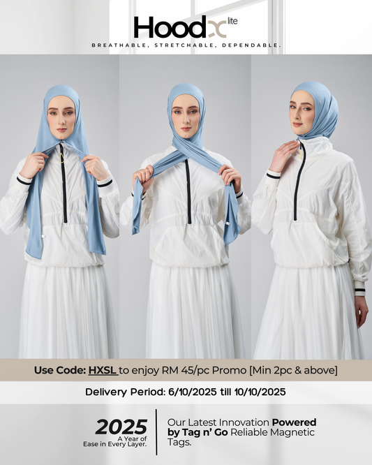 [★New] HoodX Lite in Dusty Blue