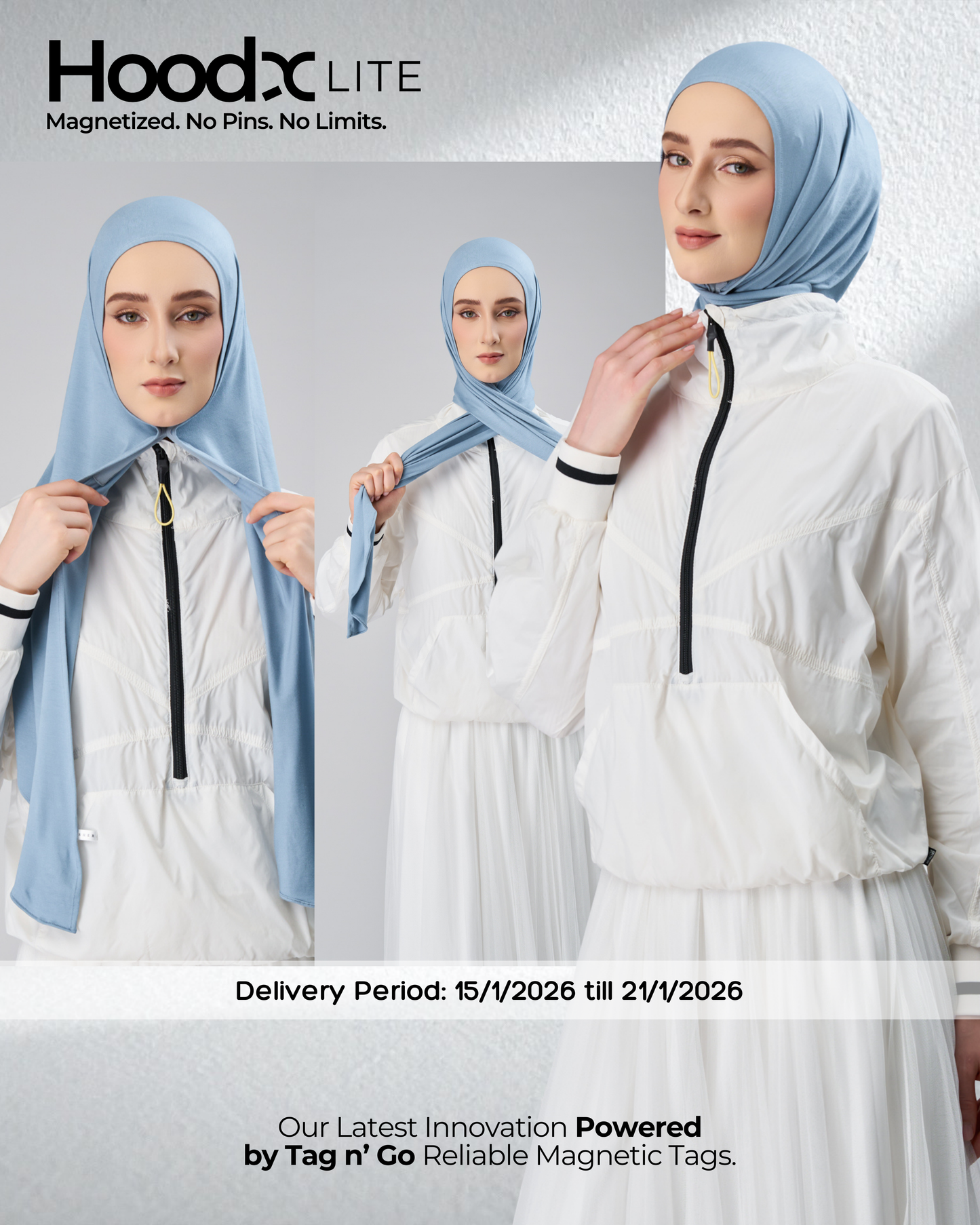 HoodX Lite in Dusty Blue